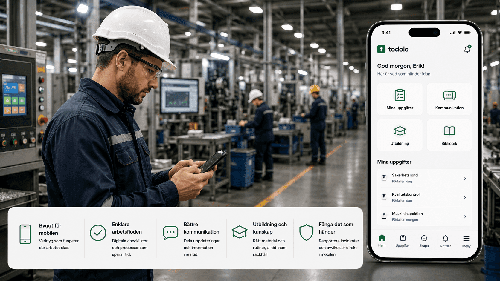 Mobilapp för personal på golvet – så skapar du struktur, kommunikation och kvalitet i vardagen