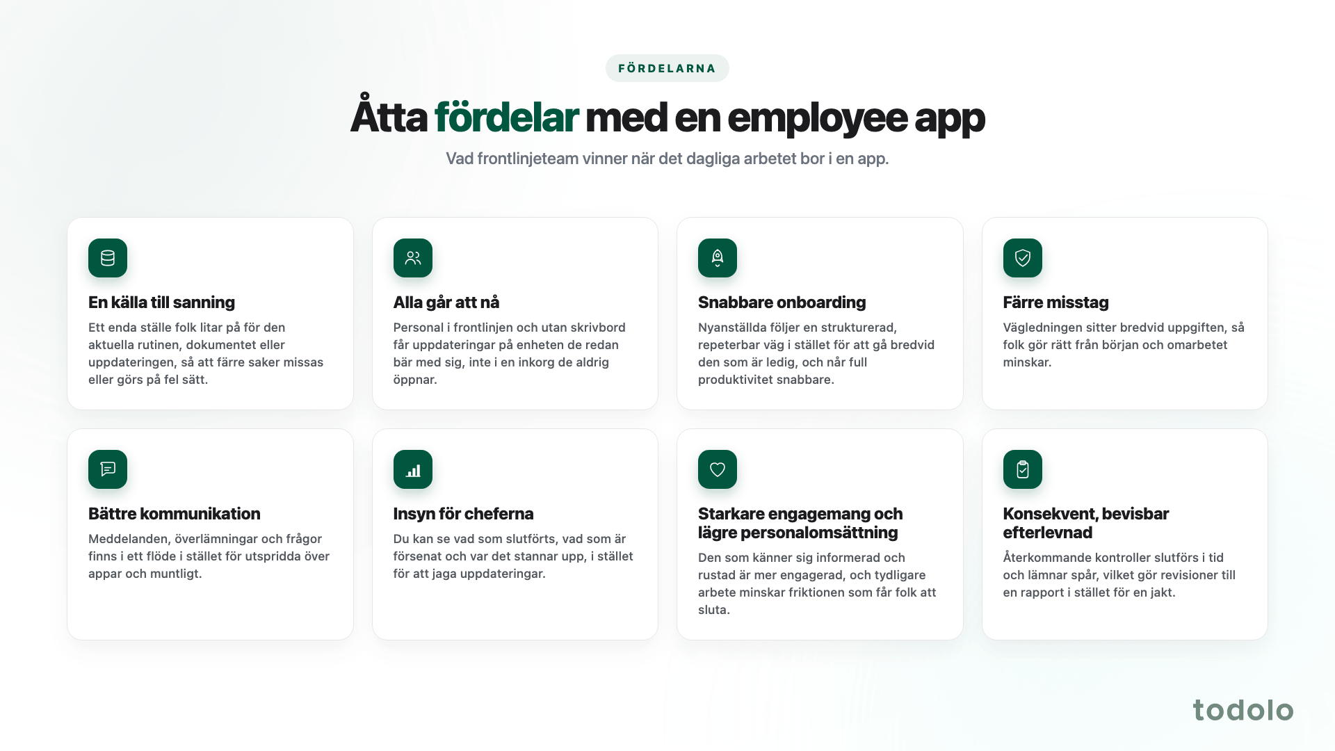 Vilka fördelar ger en employee app?