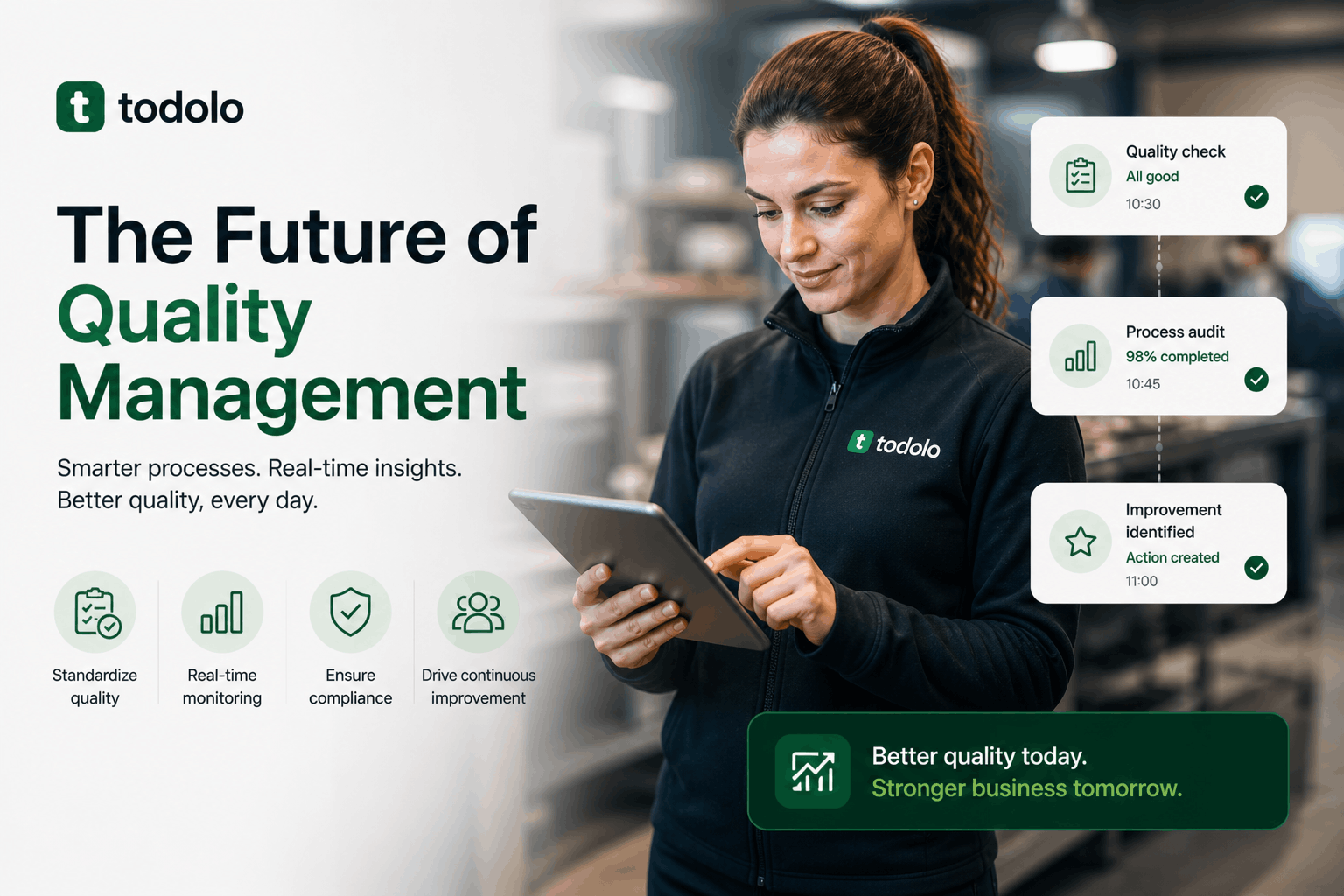 Quality management and real-time insights